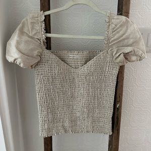 Reformation Linen Top